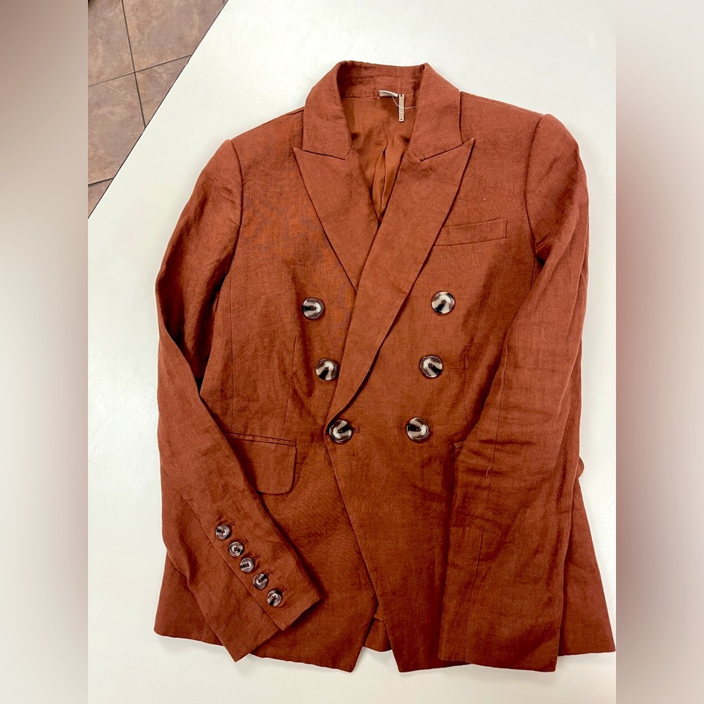 Magaschoni Linen Blazer, XS
